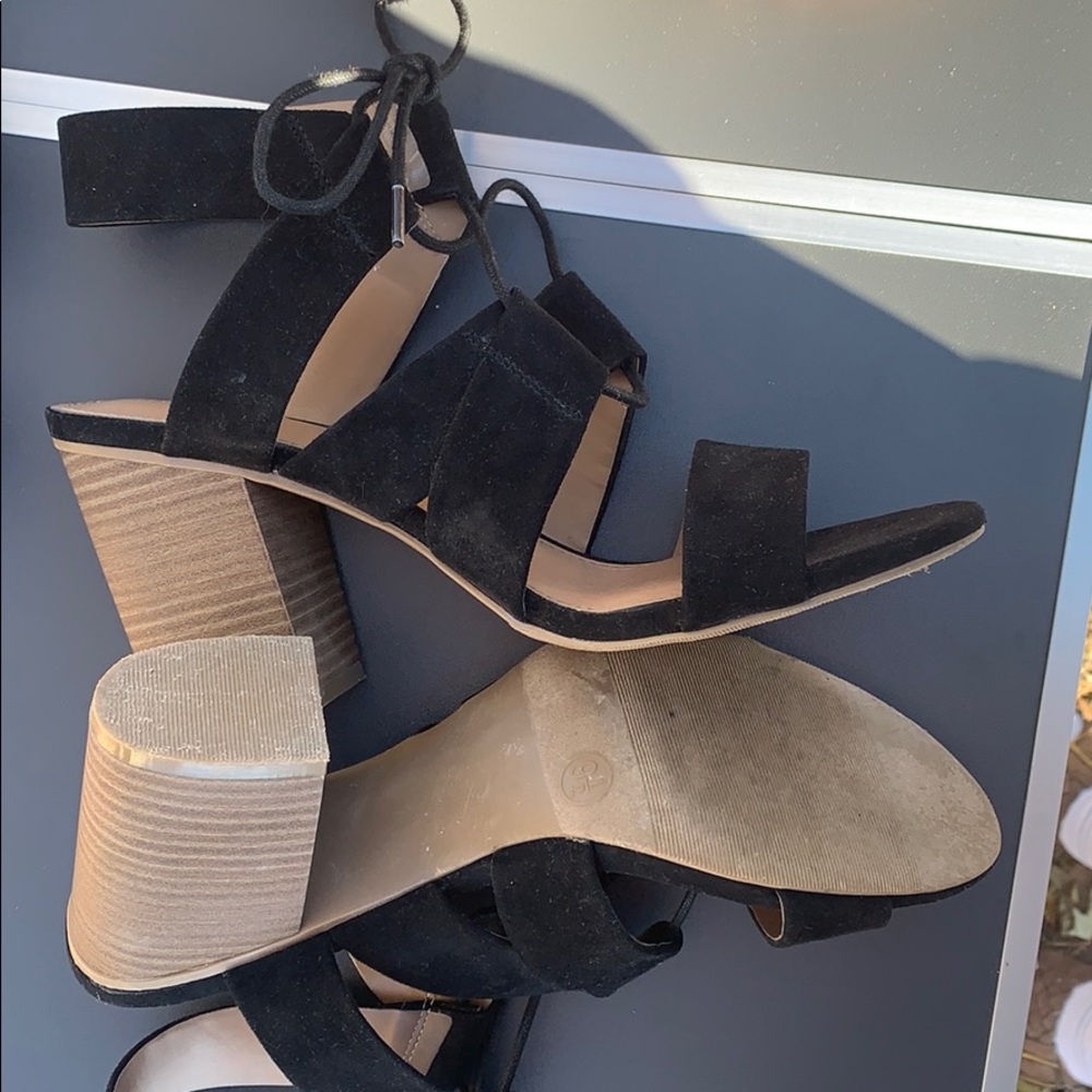 Merona lace up heels